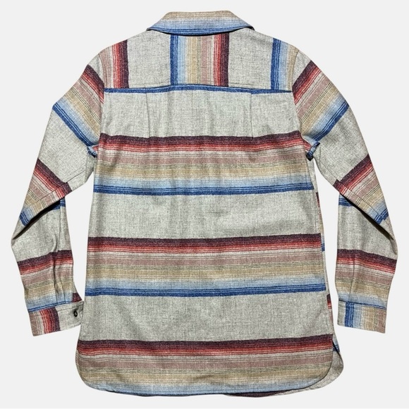 Pendleton Wm’s 100% Washable Virgin Wool Umatilla Striped Board Shirt NWT Sz S - Picture 2 of 16